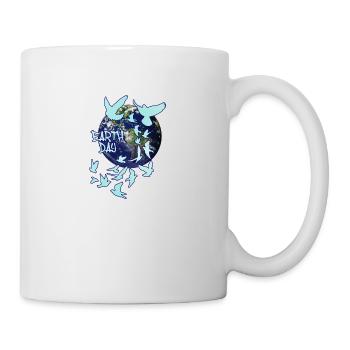 jour de la terre, sourds, sourds, oiseaux, troupeau d’oiseaux, terre - Mug blanc - blanc - Droite