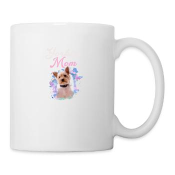 Yorkshire Terrier, Yorkie, Yorkshire,yorkie mom - Mug - white - Right