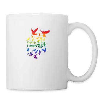 l amore è amore ,deaf, deaf,graffiti,rainbow - Mug - white - Right