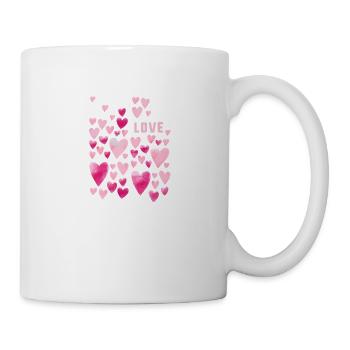 Love,Heart,Watercolor,Heart, Graffiti, Love, - Mug - white - Right