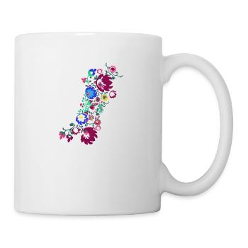ornamente,blumen,bunt,blume,ranke,floral - Tasse - Weiß - Rechts