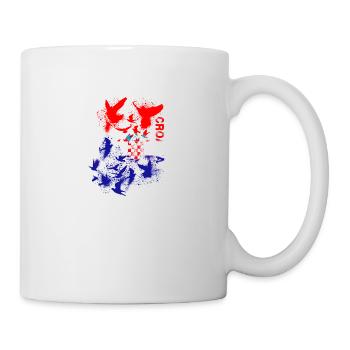 Croatia,Flag,Pigeons,Freedom,Flag,Croatia - Mug - white - Right