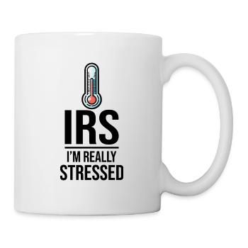 Tax Thermometer: IRS Stress Levels Rising - Mug - white - Right