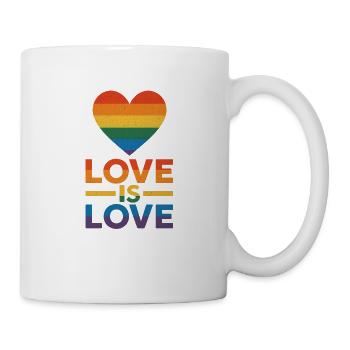 Love is Love - Tasse - Weiß - Rechts