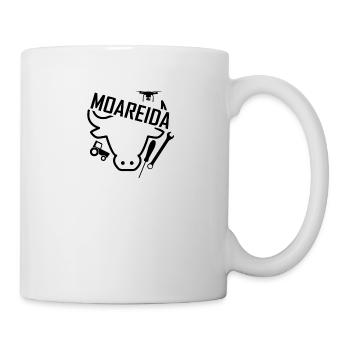 LogoMoareida schwarz - Tasse - Weiß - Rechts