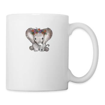 Baby Elephant - Tasse - Weiß - Rechts