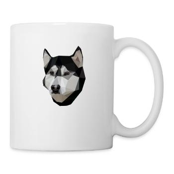 Low Polly Husky - Mug - white - Right