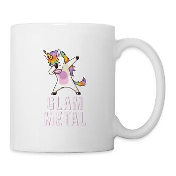 Glam Metal Dabbing Unicorn - Dabbing Unicorn Metal - Mug - white - Right