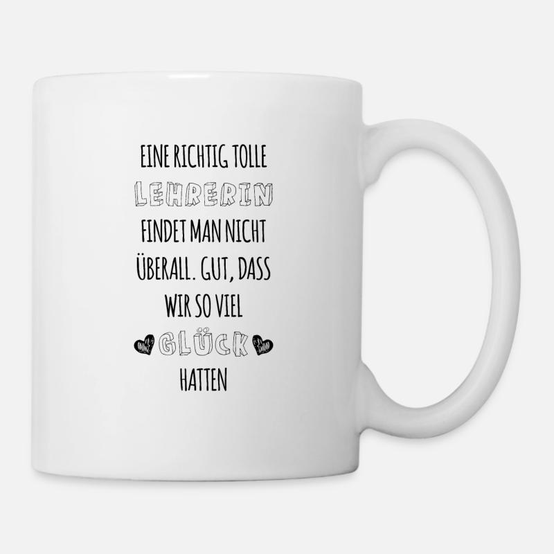 Eine richtig tolle Lehrerin Geschenk Schule - Tasse - Weiß