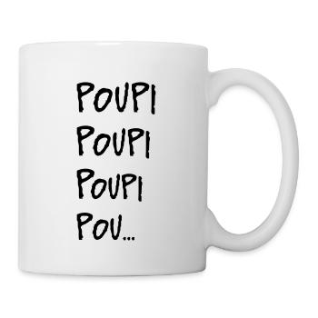 Poupi Poupi Poupi Pou La danse de Doui de Malcolm - Mug blanc - blanc - Droite