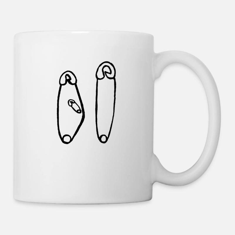 Pregnancy Safety Pins - Mug - white