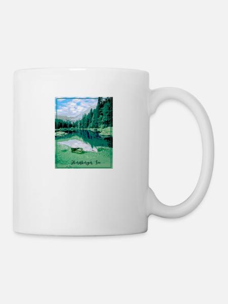 Obernberger See,landschaft,see,Tirol - Tasse - Weiß