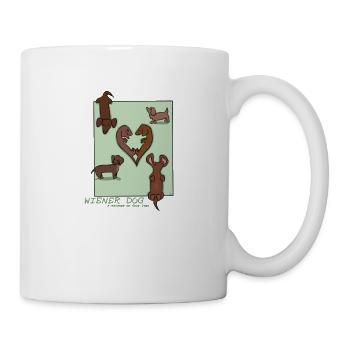 Dachshund Design "Wiener Dog" - Mug - white - Right