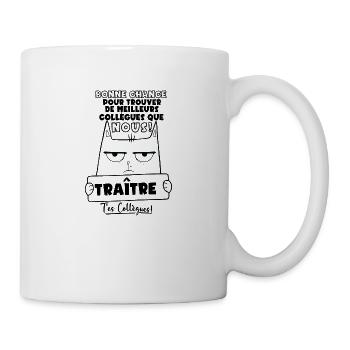 Départ Collègue Travail, Nouvel Emploi Humour - Mug blanc - blanc - Droite
