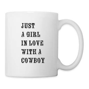 Dictons drôles, Cowboy, Saint-Valentin, amour, amour - Mug blanc - blanc - Droite