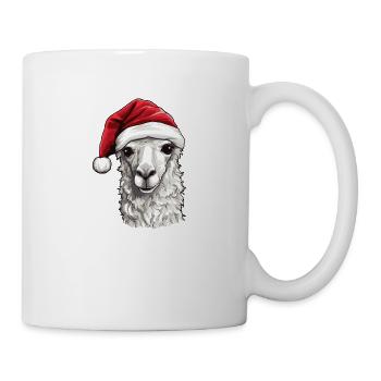 Alpaca Christmas Animal Head Llama - Mug - white - Right