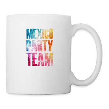 Mexico Party Team Bunt - Tasse - Weiß - Rechts