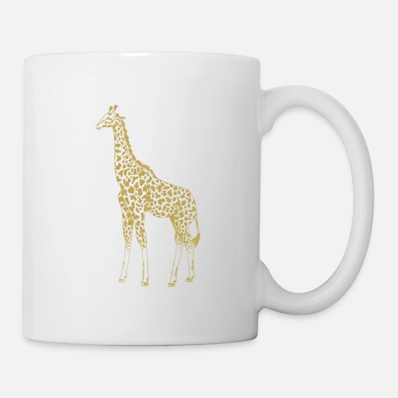 Illustrated designs with giraffe - Mug - white