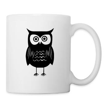 Eule - Tasse - Weiß - Rechts