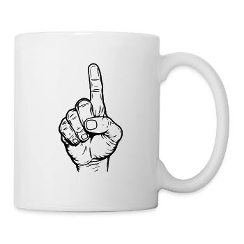Index - Mug blanc - blanc - Droite