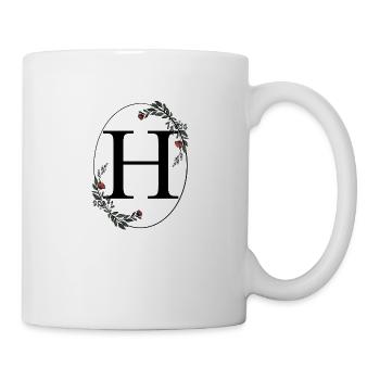 Buchstabe H - Tasse - Weiß - Rechts