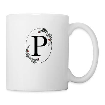 Buchstabe P - Tasse - Weiß - Rechts