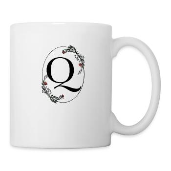 Buchstabe Q - Tasse - Weiß - Rechts