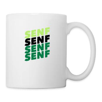 Senf essen lecker gewürz paste - Tasse - Weiß - Rechts