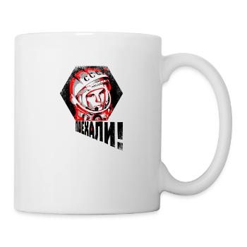 Gagarine - allons-y! - Mug blanc - blanc - Droite
