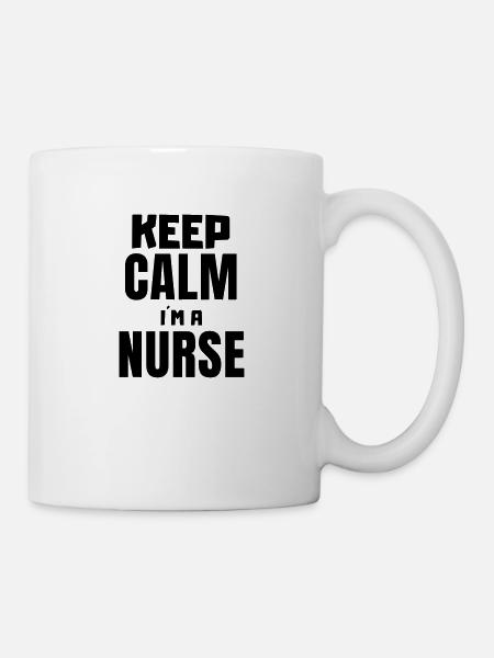 Keep calm i'ma nurse - Mug - white