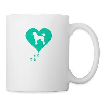 caniche - Mug blanc - blanc - Droite
