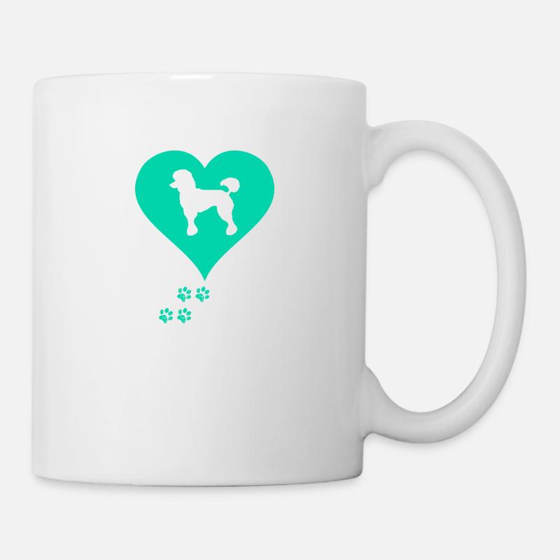 Pudel - Tasse - Weiß