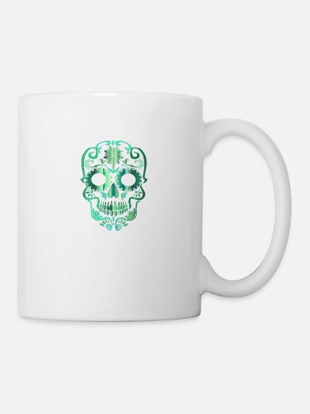 Skull - Tasse - Weiß