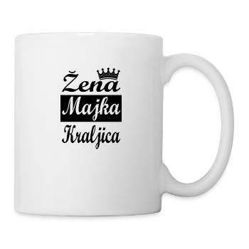 zena majka kraljica - Tasse - Weiß - Rechts