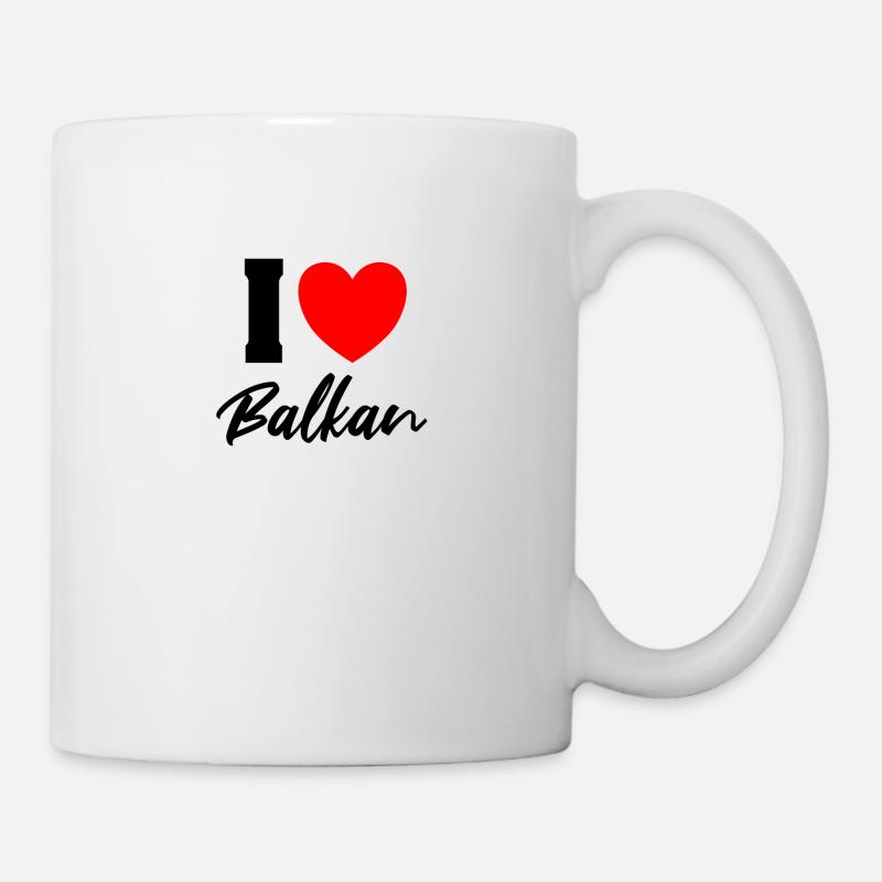 i love balkan - Tasse - Weiß