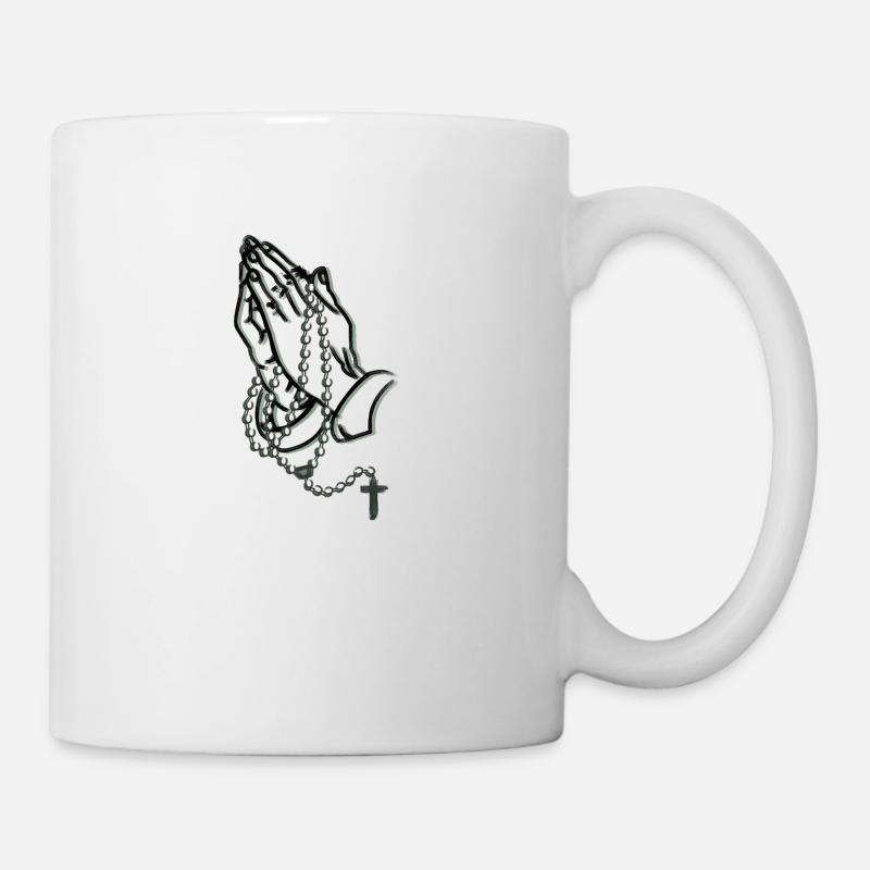 praying hands - Mug - white