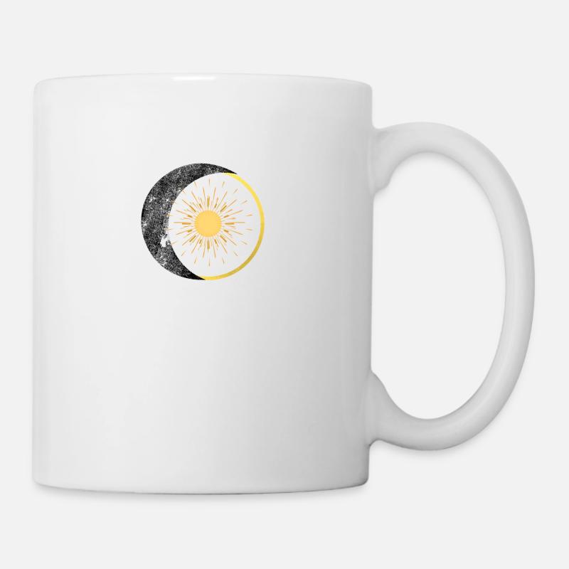 Mond und Sonne - Tasse - Weiß