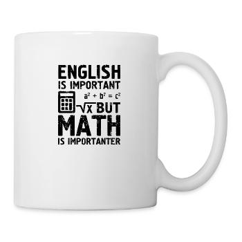 English Math School Student Teacher - Mug - white - Right