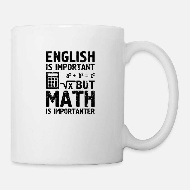 English Math École d’étudiant Professeur - Mug blanc - blanc