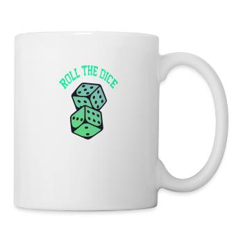 roll the dice - Mug - white - Right