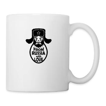 From Russia with love URSS Matrochka poupée - Mug blanc - blanc - Droite