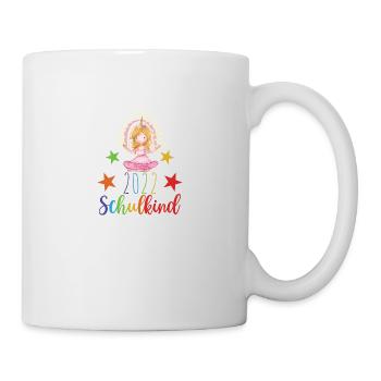 Schulkind 2022 Einschulung Schulstart Prinzessin - Tasse - Weiß - Rechts