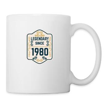 Legendär seit 1980 - Tasse - Weiß - Rechts