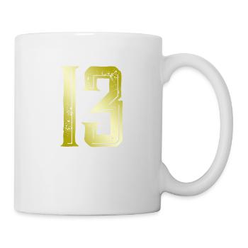 13 Zahl Symbol - Tasse - Weiß - Rechts