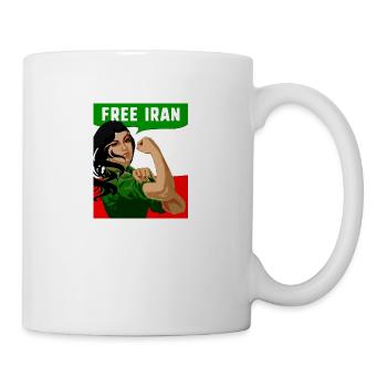 Free Iran, Iran, Free Women, Flag, Democracy,free - Mug - white - Right