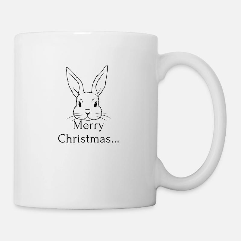 Lapin de Noël / Noël - Mug blanc - blanc