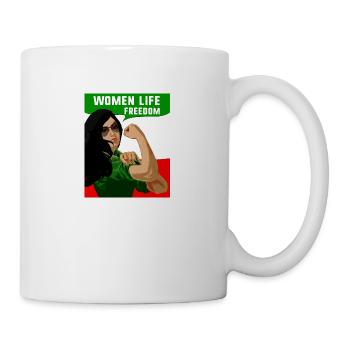 women life freedom,iran,free women, free iran,woman - Mug - white - Right