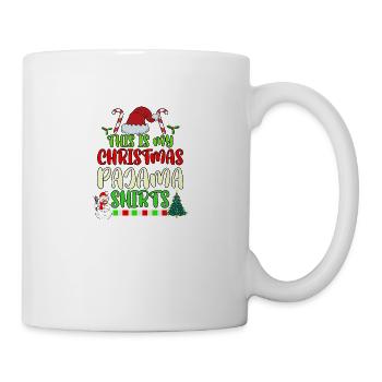 This is My Christmas Pajama Funny Christmas Shirt - Mug - white - Right