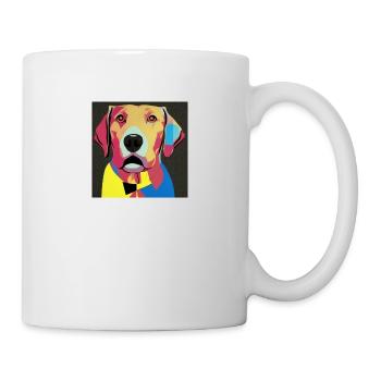 Teckel Pop Art - Mug blanc - blanc - Droite