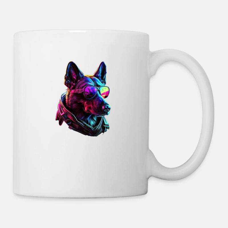 Chiens malinois belges Malinoïs belges - Mug blanc - blanc